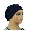 Nuevo Sombrero Hiyab de Color Sólido Moda Transfronteriza de Amazon Casual Sombrero de Cinco Paneles de Ala Ancha Puede Ocultar el Cabello Tubo Recto Gorro de Dormir de Poner