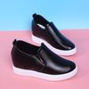 Zapatos Casuales Blancos para Mujer, Nuevos Mocasines de Primavera 2026 con Aumento Oculto de Altura, Zapatos Slip-On Versátiles y Modernos