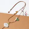 Cordón de cuero encerado para collar, cuerda trenzada impermeable, colgante de oro, cuerda para colgar, colgante de Buda de ámbar de jade para colgar en el cuello