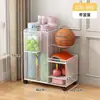 Cesta de Almacenamiento para Esterillas de Yoga, Estante de Almacenamiento para Equipos Deportivos y de Fitness en Casa, Estante de Almacenamiento Doméstico para Rellenar Espacios para Bádminton y Baloncesto