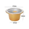 Muestra tamaño pequeño redondo 5-230ml redondo pequeña capacidad polvo de miel empaque termosellado empaque de salsa jugo