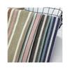 Lino Algodón Espiguilla Rayas Tricolor Estilo Británico Algodón y Lino Teñido en Hilo Jacquard Rayas Ropa Exterior Lino Equipaje Material para Zapatos
