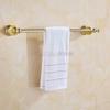 Colgante Chapado en Oro Estilo Europeo de Acero Inoxidable Colgador de Barra Única Tallado con Topacio Estilo Europeo Colgante de Acero Inoxidable para Baño