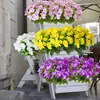 Nuevo Estilo de Primavera Impatiens Artificial Decoración de Interior Césped Exterior Jardín Balcón Terraza Adorno Colgante