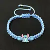 Pulseira Mais Vendida na Amazon Transfronteiriça para Crianças, com Stitch e Angel, Pulseira Tecida à Mão, Atacado Direto do Fabricante