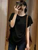 Camiseta de manga corta con volantes de moda para mujer, nuevo estilo de verano 2026, moderna, holgada, adelgazante, versátil y rejuvenecedora