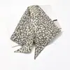 Elegante Popular en Internet Estilo Coreano Leopardo Diamante Tejido de Lana Bufanda Pequeña Decorativa para Mujer Bufanda Versátil Otoño e Invierno Nuevo Estilo