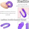 Tapón Anal de Dragón Doble Cabeza en Forma de V Tira Anal Pene Falso Transparente de Cristal Dispositivo de Masturbación Anal Productos para Adultos