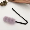 Pompón de piel de visón albóndiga recogido pelo esponjoso parte trasera de la cabeza accesorio para el cabello perezoso otoño e invierno goma para el pelo perezoso recogido artefacto