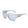 Gafas de Sol Europeas y Americanas Y2K Milenio Transfronterizas Espejo Colorido Spice Girls Protección Solar UV Personalidad Marco Generoso Protección Envolvente Viento Arena