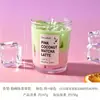 Taza de Vela Aromaterapia Creativa, Vela sin Humo, Cera de Gelatina, Sabor Café Matcha Latte, Decoración de Atmósfera Romántica, Regalo Souvenir
