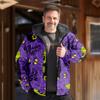 2023 Transfronterizo Nuevo Monstruo Verde de Piel Halloween Estampado Grinqi Ropa de Invierno Gruesa para Hombre con Capucha y Cremallera Ropa de Algodón Terciopelo