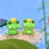 Rei Sapo Guowei paisagem diy desenhos animados enfeites plástico PVC pequenos enfeites jardinagem paisagismo animais fofos decorações
