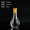 Botella de licor 2-2 botella de vino pequeña vidrio vacío 100ml con tapa botella de degustación 250ml medio kilo