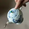 Ino Kishimatsu Arita-Yaki Borboleta Pastel e Flor Bule Alto Exquisito Conjunto de Chá Kung Fu Bule para Preparo de Chá para Mulheres
