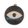 Accesorios de joyería DIY cobre puro microincrustado ojo de diablo ojo maligno ojo colgante