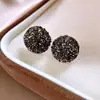 Brincos de pingente redondo com pedra olho de tigre Maillard para outono e inverno, sensação de luxo leve e alta qualidade, brincos versáteis de estilo vintage para mulheres