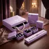 Caja de Joyería Estilo Chino, Caja de Embalaje Pequeña, Caja para Anillos, Caja de Almacenamiento para Pendientes, Caja para Pulseras y Collares, Joyero