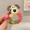 Diadema de Cabeza de Cachorro Arcoíris Dopamina Red Social para el Cabello de Mujer Anillo para el Cabello Tejido a Mano de Alta Elasticidad Venta al Por Mayor de Fábrica