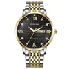 Reloj de Hombre de Negocios Resistente al Agua Luminoso Calendario Completamente Automático Reloj de Cuarzo Moderno para Hombre Correa de Acero Reloj de Pulsera Dropshipping