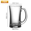 Copo de cerveja comercial 500ml Copo de cerveja grande Copo de água Copo de bolha Bar Vidro engrossado de grande capacidade com alça