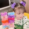 Ornamento de Cabelo para Dança Infantil Adorno de Cabeça para Damas de Honra Coque de Bola para Festa Anel de Cabelo Elástico Flor Botão de Flor Acessório de Cabeça para Bebês Meninas