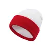 Gorro de Punto Rayado Jacquard Transfronterizo para Hombre, Gorro de Lana con Protección para los Oídos para Ciclismo al Aire Libre, Gorro de Esquí con Puño de Bloques de Color para Clima Frío
