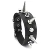 Pulsera de Mano de Rock Europeo y Americano Accesorios de Calle Frescos y de Moda Estilo Punk Remache Pulsera de Cuero Unisex Pulsera Exagerada