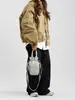 Bolsa Quadrada Pequena Versátil Casual Estilo Coreano Nova Moda Primavera 2025 Bolsa Quadrada Pequena de Nylon Bolsa Transversal Tendência de Alta Qualidade
