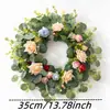 Guirlanda de Flores para Simulação Transfronteiriça Múltiplos Estilos Lavanda Rosa Margarida Pendurador de Porta Primavera Verão Casa DIY Guirlanda Decorativa