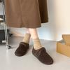 Botas de Nieve Planas 2025 Zapatos de Algodón para Mujer Más Terciopelo Velcro Piel Nuevo Otoño e Invierno Cálido Casual Birkenstocks