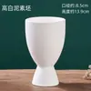 Taza de Cerámica en Blanco para Pintura a Mano DIY Arte de Cerámica Bajo Esmalte