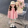 Chaqueta Cortavientos con Capucha de Color Sólido Estilo Coreano para Niñas Estilo Primavera y Otoño 2026 Nuevo Top Elegante de Moda para Niñas Pequeñas