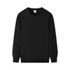Moletom Pulôver Redondo Oversize Estilo High Street Americano para Homens e Mulheres 2026 Primavera/Outono Novo Estilo Cor Sólida Versátil