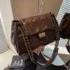Bolso de Moda Transfronterizo de Gran Capacidad para Mujer 2026 Nuevo Estilo Bolso Acolchado con Cadena Estilo Chanel Bolso de Hombro Cruzado Versátil