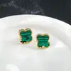 Pulsera Popular Transfronteriza de Trébol de Cuatro Hojas de Titanio Acero Oro Doble Cara Madre Perla Moda Europea y Americana Nuevo Estilo Versátil