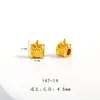 Accesorios DIY de Oro de Arena Vietnamita de Larga Duración Castillo Calabaza Coche Pulsera Pulsera Auténtica Cuerda de Cuero Trenzada para Hombres y Mujeres