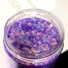 Kit de Materiales DIY Dreamland Láser Brillo Mezclado Polvo de Brillo Fluyente para Uñas Cristal Resina