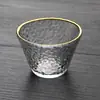 Taza de Degustación de Té Resistente al Calor Martillado Dorado con Trípode Xingran Set de Té Kung Fu Taza Individual Taza de Té Pequeña Martillada Maestro Phnom Penh