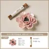 Soporte para Incienso de Flor de Cerámica Chunye Shan Nai, Base Tradicional Hecha a Mano para Incienso, Soporte para Incienso, Difusor, Adorno Decorativo Hecho a Mano