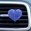 El comercio electrónico en el extranjero es especialmente para clip de salida de aire para coche de arcilla con pedrería de amor de corazón de melocotón, clip decorativo para salida de aire de coche, clip para perfume