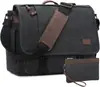 Bolso Bandolera para Hombre de Exterior Impermeable para Portátil Bolso de Hombro Maletín de Trabajo Bolso de Hombro Casual de Negocios