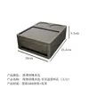 Set de Artículos de Tocador para Habitación de Hotel de Madera de Nogal y Cuero para Todas las Estaciones Caja Rectangular de Pañuelos Cubierta de Cuero ABS