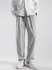Pantalones Casuales Finos de Seda de Hielo para Hombre de Secado Rápido Estilo Coreano Rectos Sueltos Casuales Frescos para Deportes al Aire Libre en Verano