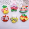 Gafas de Sol Divertidas de Dibujos Animados Fruta Manzana Fresa DIY Funda para Teléfono Móvil Pasador Diadema Flor de Zapato Colgante Joyería Resina Lote