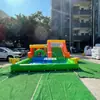 Casa de Brincar Inflable 3 en 1 con Tobogán y Piscina con Agua