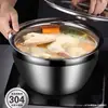 Acero Inoxidable 304 Cuenco Grueso para Aceite con Tapa Cilindro de Almacenamiento de Aceite Cocina Casera Cuenco para Condimentos Tambor de Aceite Set de Espumadera Cuenco para Manteca