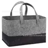 Bolsa Tote de Feltro Atacado Bloco de Cores Grande Capacidade Bolsa de Mão Feminina Bolsa de Armazenamento com Abertura Superior Durável Portátil
