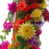Flores Artificiais para o Festival Qingming, Guirlanda de Girassol, Guirlanda de Flores para Túmulo, Guirlanda de Flores Qingming, Coroa de Flores para Túmulo, Suprimentos para Visitar Túmulos