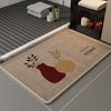 Tapete de Piso para Baño, Tapete Absorbente para Baño, Tapete Antideslizante para Puerta de Inodoro, Tapete para Pies, Tapete de Entrada para Baño, Alfombra de Secado Rápido